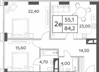 Продам 3-ком. квартиру, 84.2 м2, Москва, проспект Генерала Дорохова, вл1к1