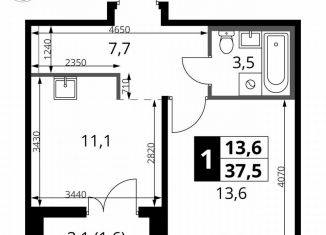 Продаю 1-ком. квартиру, 37.5 м2, Смоленская область, Киевское шоссе, 1