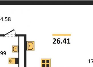 Продается квартира студия, 26.4 м2, Воронеж, набережная Чуева, 7