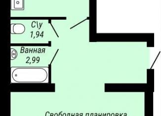 Квартира на продажу свободная планировка, 65.3 м2, Иваново