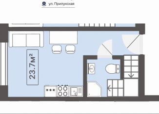 Квартира на продажу студия, 23.7 м2, Санкт-Петербург, Прилукская улица, 35