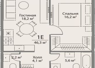 Продается 1-ком. квартира, 46.3 м2, Москва, метро Аминьевская, улица Лобачевского, 124к3А