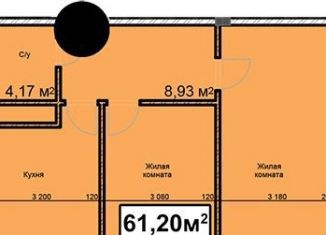 Продажа двухкомнатной квартиры, 61.2 м2, Ставропольский край