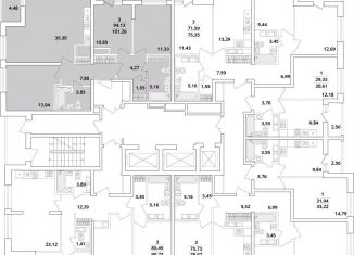 Трехкомнатная квартира на продажу, 101.3 м2, Санкт-Петербург, Кубинская улица, 82к1, муниципальный округ Новоизмайловское