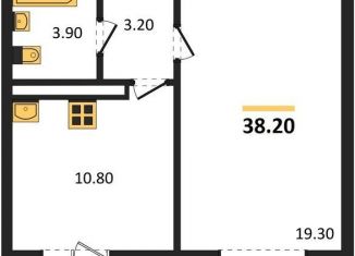 Продажа однокомнатной квартиры, 38.2 м2, Воронеж, улица Шидловского, 28