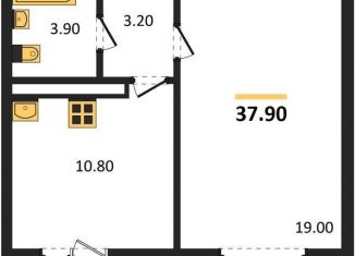 Продажа однокомнатной квартиры, 37.9 м2, Воронеж, улица Шидловского, 28