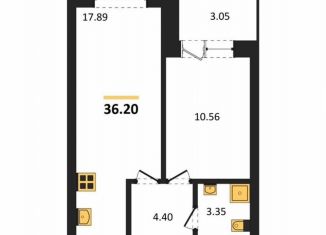 Продам 1-комнатную квартиру, 36.2 м2, Воронеж, Центральный район, Транспортная улица, 58