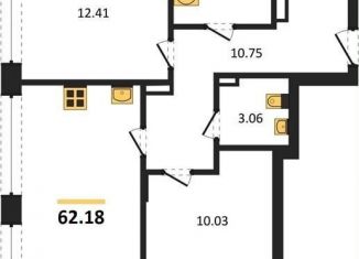 Продаю 2-ком. квартиру, 62.2 м2, Воронеж