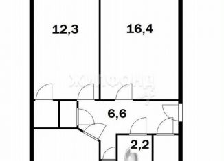 Продам 3-комнатную квартиру, 58.5 м2, Обь, улица Чкалова, 40