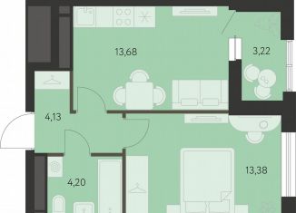 Продается 1-ком. квартира, 36.7 м2, Екатеринбург, метро Чкаловская, улица Вильгельма де Геннина, 23