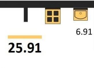 Квартира на продажу студия, 25.9 м2, Воронеж