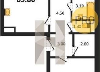 Продаю 2-комнатную квартиру, 69.8 м2, Воронеж, улица Фёдора Тютчева, 105