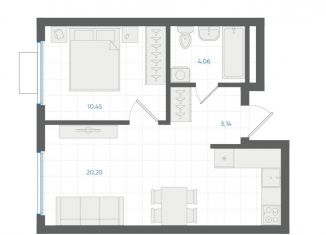 Продается 1-ком. квартира, 37.9 м2, Екатеринбург, Ленинский район