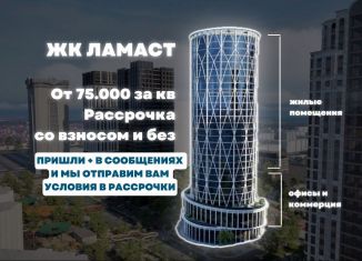 Продается 2-ком. квартира, 52.5 м2, Грозный, проспект В.В. Путина, 1А