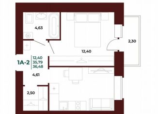 Продается 1-комнатная квартира, 36.5 м2, Пензенская область, проспект Строителей, 21Ак1