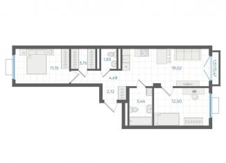 Продается 2-ком. квартира, 60.8 м2, Екатеринбург, Ленинский район