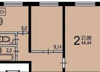 Сдаю в аренду 2-комнатную квартиру, 47 м2, Москва, Нагатинская набережная, 10, метро Нагатинская