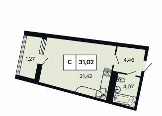 Квартира на продажу студия, 31 м2, Краснодарский край