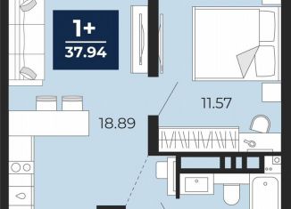 Продажа однокомнатной квартиры, 37.9 м2, Тюмень, Арктическая улица, 2