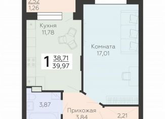 1-ком. квартира на продажу, 40 м2, Воронеж, Коминтерновский район, улица Независимости, 78