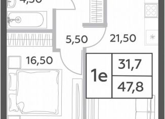 Продам 2-комнатную квартиру, 47.8 м2, Москва, проспект Генерала Дорохова, вл1к1, ЖК Вилл Тауэрс