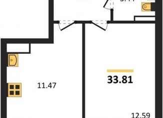 Продаю 1-ком. квартиру, 33.8 м2, Воронеж, Московский проспект, 66, Коминтерновский район