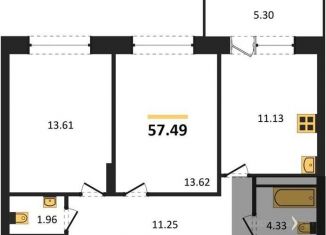 Продаю 2-комнатную квартиру, 57.5 м2, Воронеж, Московский проспект, 66