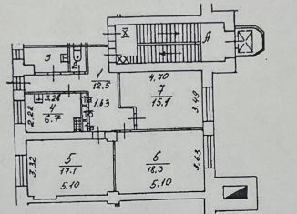 Продам трехкомнатную квартиру, 75.5 м2, Москва, улица Стромынка, 19к2, метро Преображенская площадь