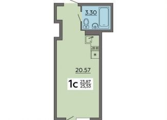 Продается квартира студия, 25.5 м2, Воронеж, Советский район, Острогожская улица, 164