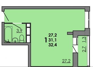 Продаю квартиру студию, 32.4 м2, Ростов-на-Дону, Советский район