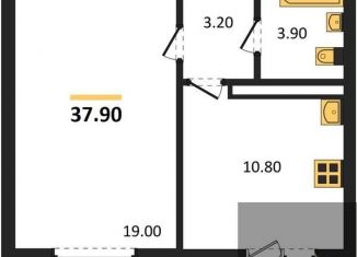 1-ком. квартира на продажу, 37.9 м2, Воронеж, улица Шидловского, 28, Левобережный район