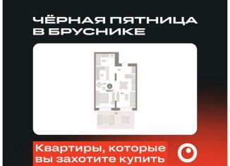 Однокомнатная квартира на продажу, 69.9 м2, Новосибирск, Октябрьский район