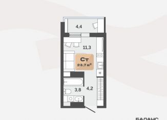 Продаю квартиру студию, 21.5 м2, Тюмень