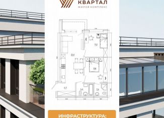 Продается двухкомнатная квартира, 63.1 м2, Кемерово, Ленинский район