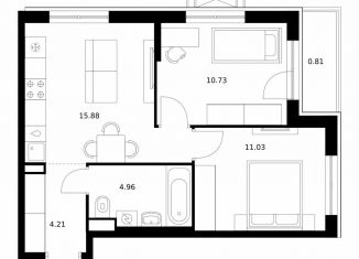 Продам 2-ком. квартиру, 47.6 м2, Бурятия, улица Шмидта, 37А