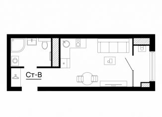 Продаю квартиру студию, 23.8 м2, Астраханская область