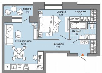 Продаю 2-ком. квартиру, 45 м2, Киров, Ленинский район