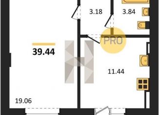 Продам 1-ком. квартиру, 39.4 м2, село Александровка