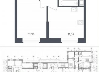 Продаю 1-ком. квартиру, 32.5 м2, Колпино, ЖК Новое Колпино, Загородная улица, 45к3