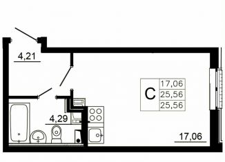 Продажа квартиры студии, 25.4 м2, городской посёлок Янино-1, Заводская улица, 18к2