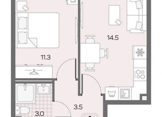 Продажа однокомнатной квартиры, 32.3 м2, Москва, метро Солнцево