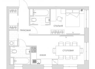 Продам 2-комнатную квартиру, 44.6 м2, Москва, Автомобильный проезд, 4, Автомобильный проезд