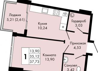 Продажа 1-комнатной квартиры, 37.7 м2, поселок городского типа Массандра, улица 16 Апреля 1944 года, 17