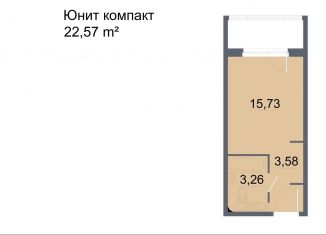 Квартира на продажу студия, 22.6 м2, Санкт-Петербург, проспект Большевиков, уч3, метро Улица Дыбенко