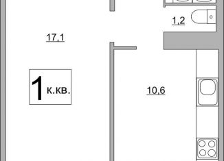 Продается однокомнатная квартира, 38.4 м2, Псков, Гдовская улица, 24, ЖК Сиреневый Парк