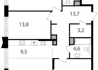 4-комнатная квартира на продажу, 98 м2, Москва, Савёловский район, жилой комплекс Петровский парк II, к1