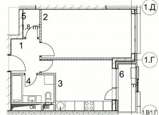 Продажа 1-ком. квартиры, 41.9 м2, Москва, Дмитровское шоссе, 107к1, ЖК Летний Сад