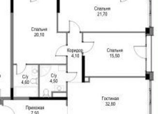 Продается трехкомнатная квартира, 124.4 м2, Москва, ЖК Афи Парк Воронцовский