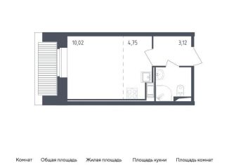 Квартира на продажу студия, 21 м2, Санкт-Петербург, жилой комплекс Живи в Рыбацком, 4, метро Рыбацкое