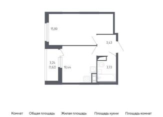 1-комнатная квартира на продажу, 35 м2, Санкт-Петербург, метро Проспект Ветеранов